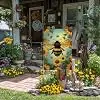 Spring Summer Bee Sunflower Floral Garden Flag 12x18 Inch Double Sided Yard Outdoor Flag Holiday Outside Decoration llz