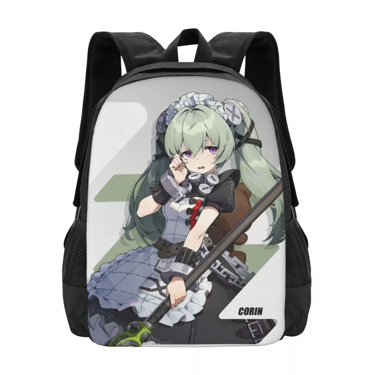 حقيبة ظهر للكمبيوتر المحمول للسفر من Anime Game Zenless Zone Zero ZZZ، حقيبة كمبيوتر مدرسية للكلية التجارية هدية للرجال والنساء #3