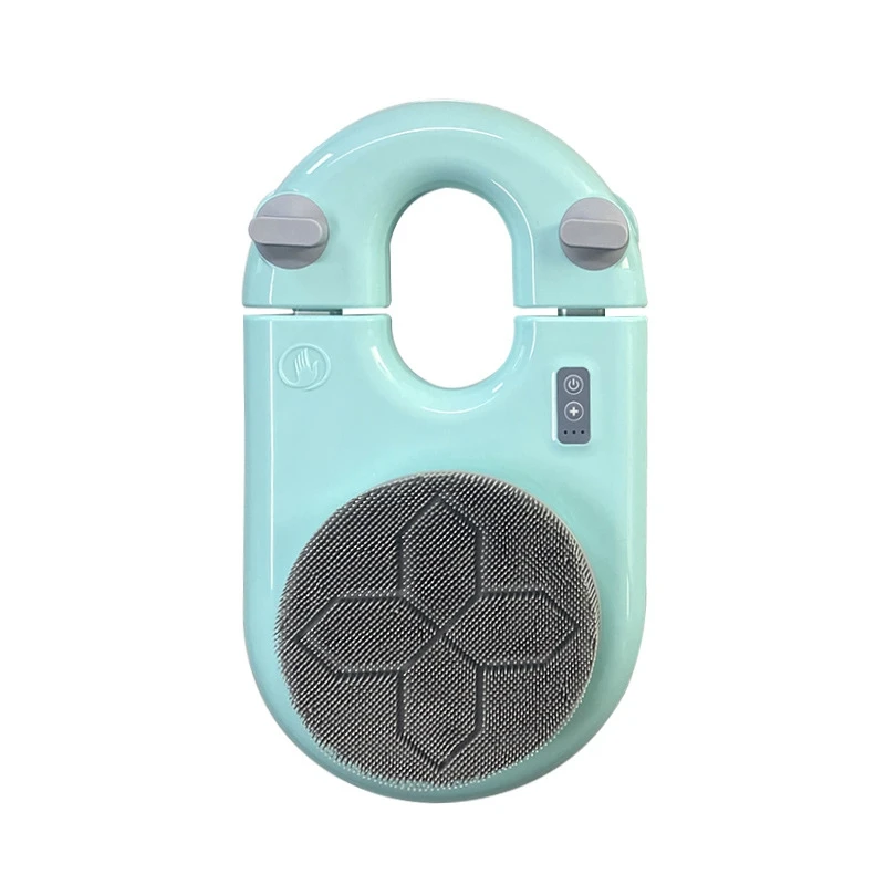 Spazzola da bagno elettrica montata a parete per vasca da bagno, spazzola per doccia domestica, spazzola da bagno pigra