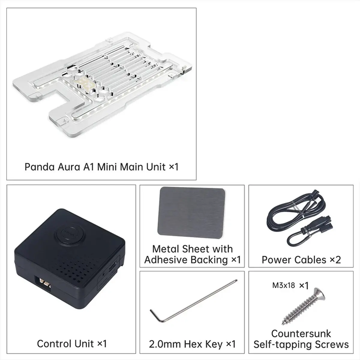 ABSF BIQU Panda Aura Light Show Customizable RGB&Sound Printer Status Indicator Sound Light Alerts for Bambu Lab A1mini