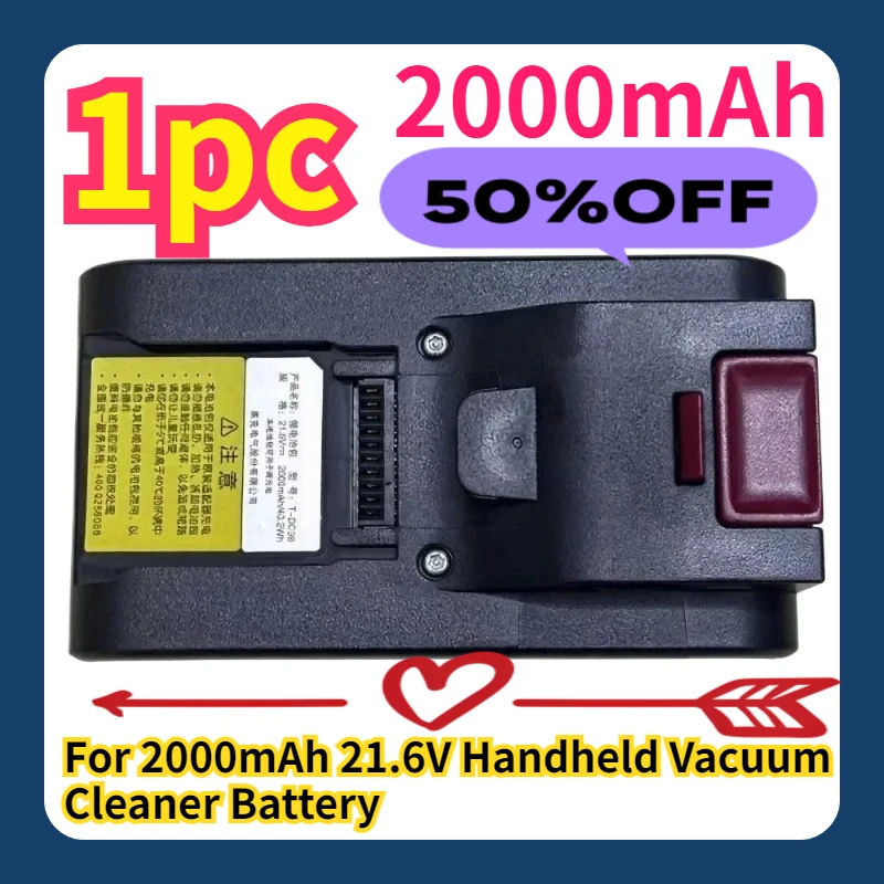 

For 2000mAh 21.6V Handheld Vacuum Cleaner Battery