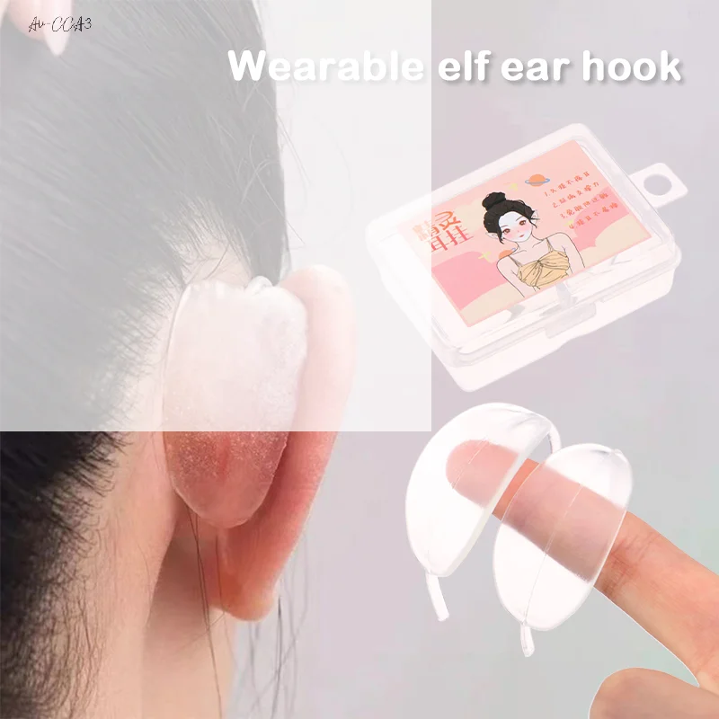 Elf Earhook V-Faceสวมใส่หูขาตั้งReusable Strongสนับสนุนคงที่ต่างหูที่มองไม่เห็นยื่นออกมาที่โดดเด่นแก้ไข