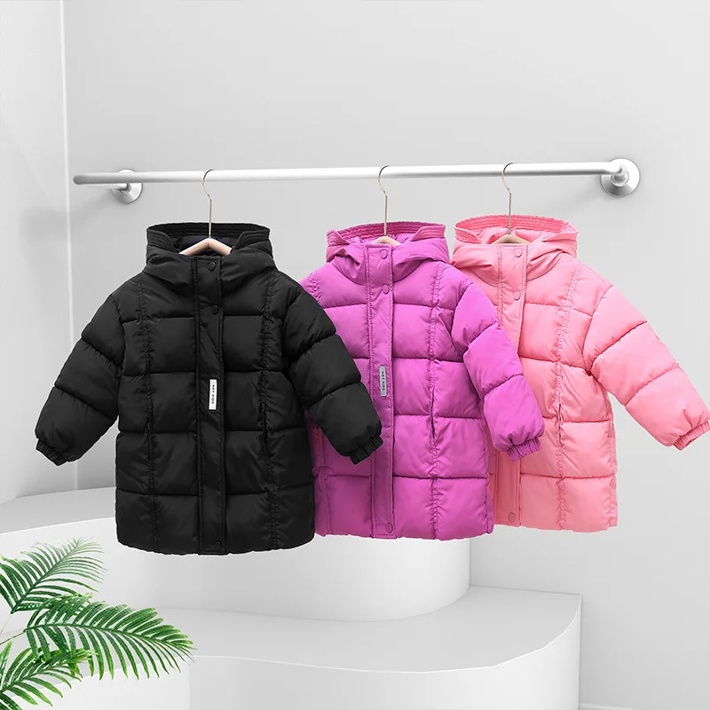 

2026 New Korean-style Coat - Children's Fashionable Warm Cotton Coat - Boys And Girls' Autumn-Winter Coat With Parka Design