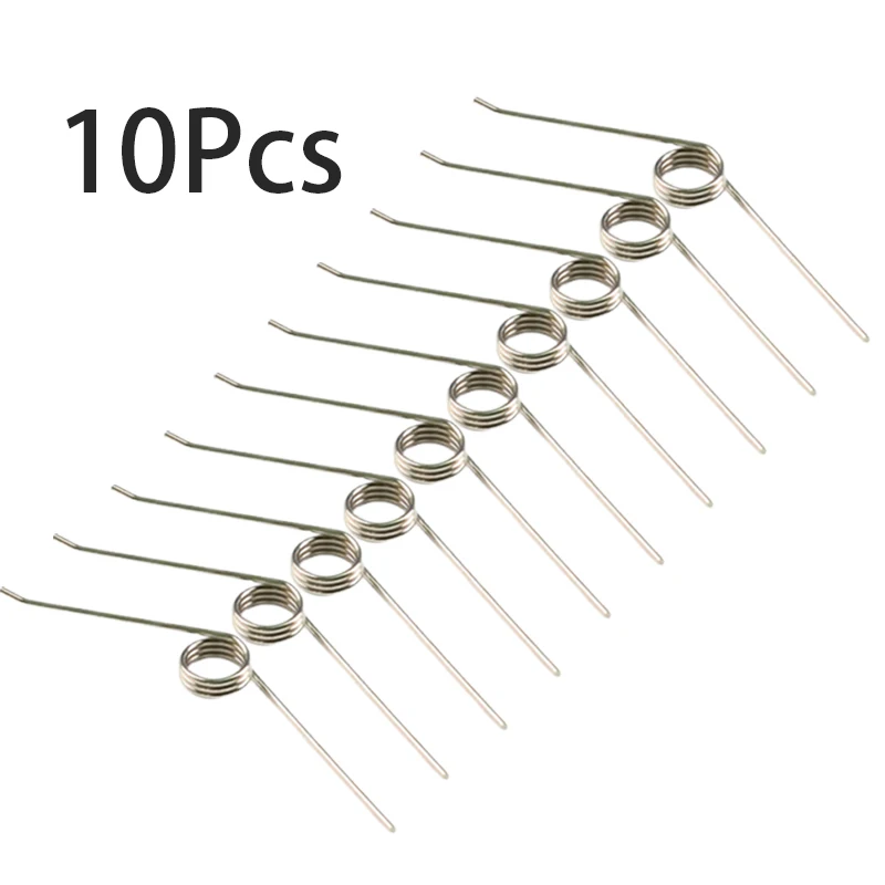 10pcs Snap Torsion Spring Push Switch Open Cover Box Hand Press Universal Torque Spring Yellow Trash Can Lid Small Spring