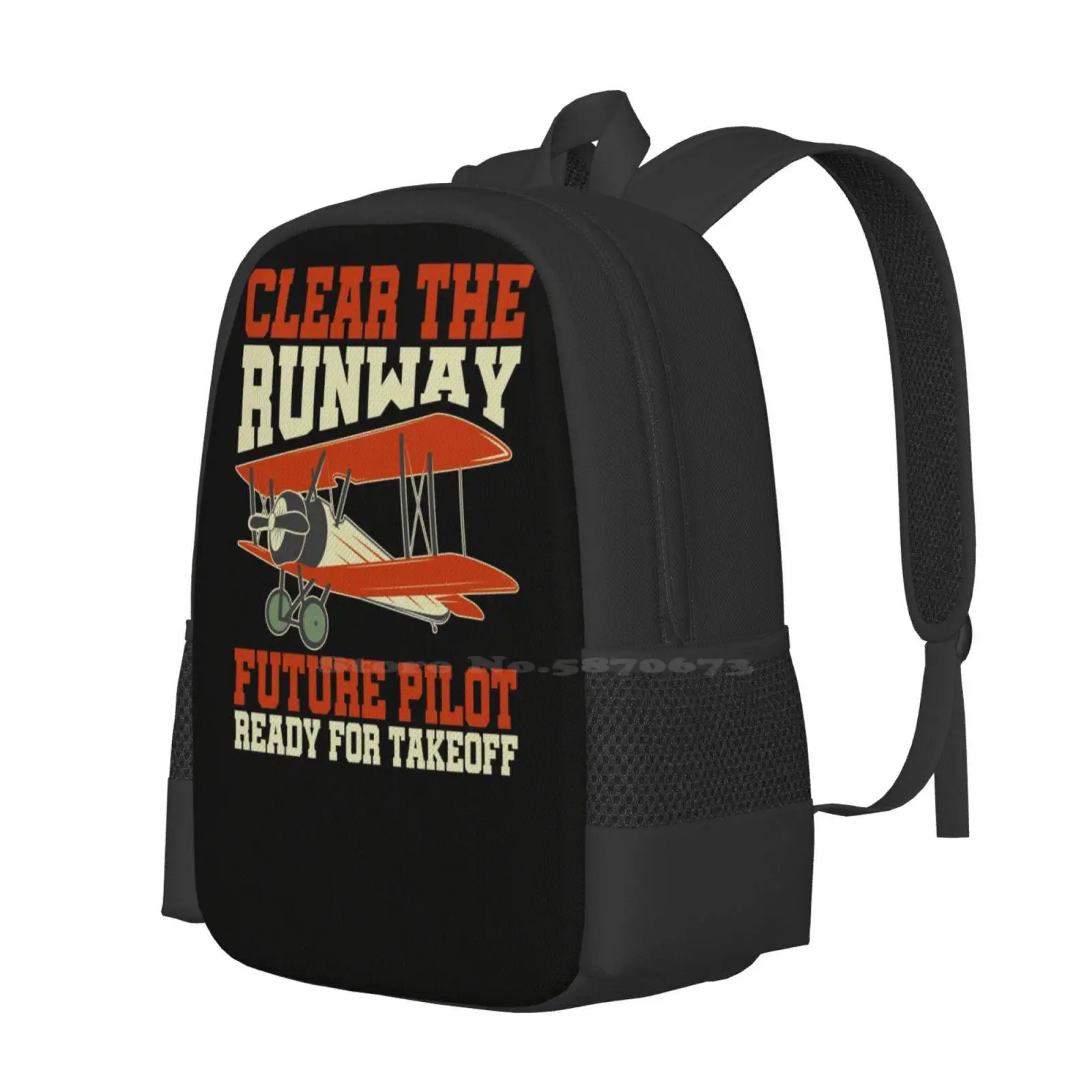 Clear The Runway Future Pilot Ready For Takeoff Hot Sale Backpack Fashion Bags Future Pilot Trainee Pilot Pilot In Training