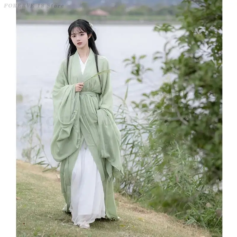 فستان هانفو الصيني للنساء أزياء تنكرية للملابس التقليدية القديمة سلالة سونغ هانفو ربيع الخريف أداء الرقص الزي