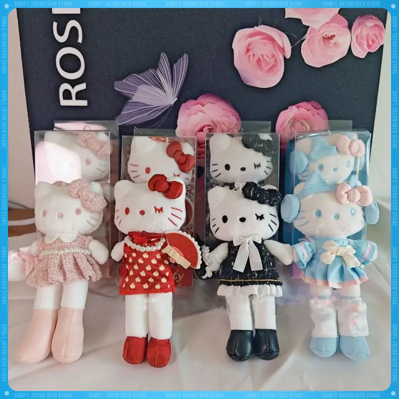 

Cute Anime Festival Limited Long Legs Hellokittys Girl Y2k Bag Pendant JK Skirt Style Plush Doll Keychain Decoration Gift 15cm