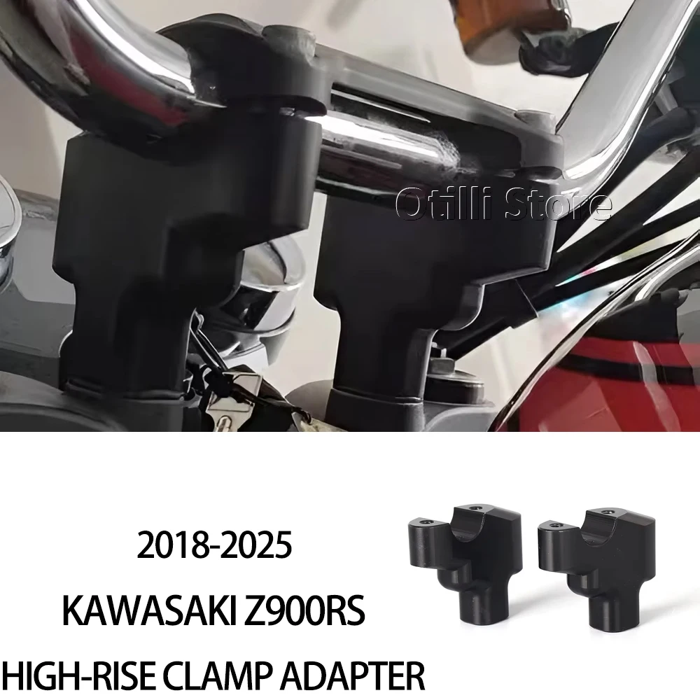 Motorcycle Handlebar Riser Lift Booster With Offset Risers Clamp Extension Adapter For Kawasaki Z900 RS Z900RS Z 900RS 2018-2025