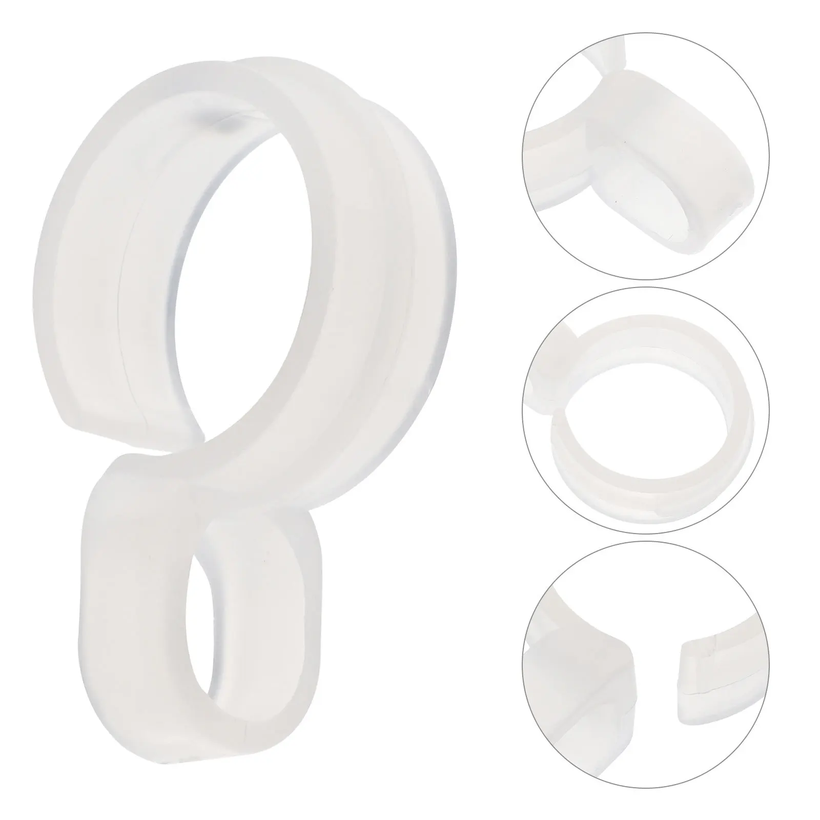 

60Pcs Useful Windproof Hanger Parts for Clothes Drying Pole Anti-Slip Buckles for Balcony Courtyard Save Time Washing