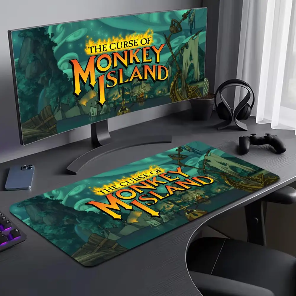 

Monkey Island Mouse Pad Large Computer Mouse Pad Office Accessories XXL Pc Gamer Non-slip Deskmat Mousepad Keyboard Rubber Game