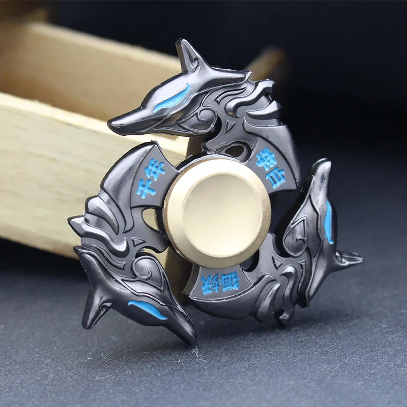 New Zinc Alloy Fidget Spinner Adult Gift Smooth Electroplate Hybrid Bearing Toys Metal Fidget Hand Spinner Finger Focus Toy