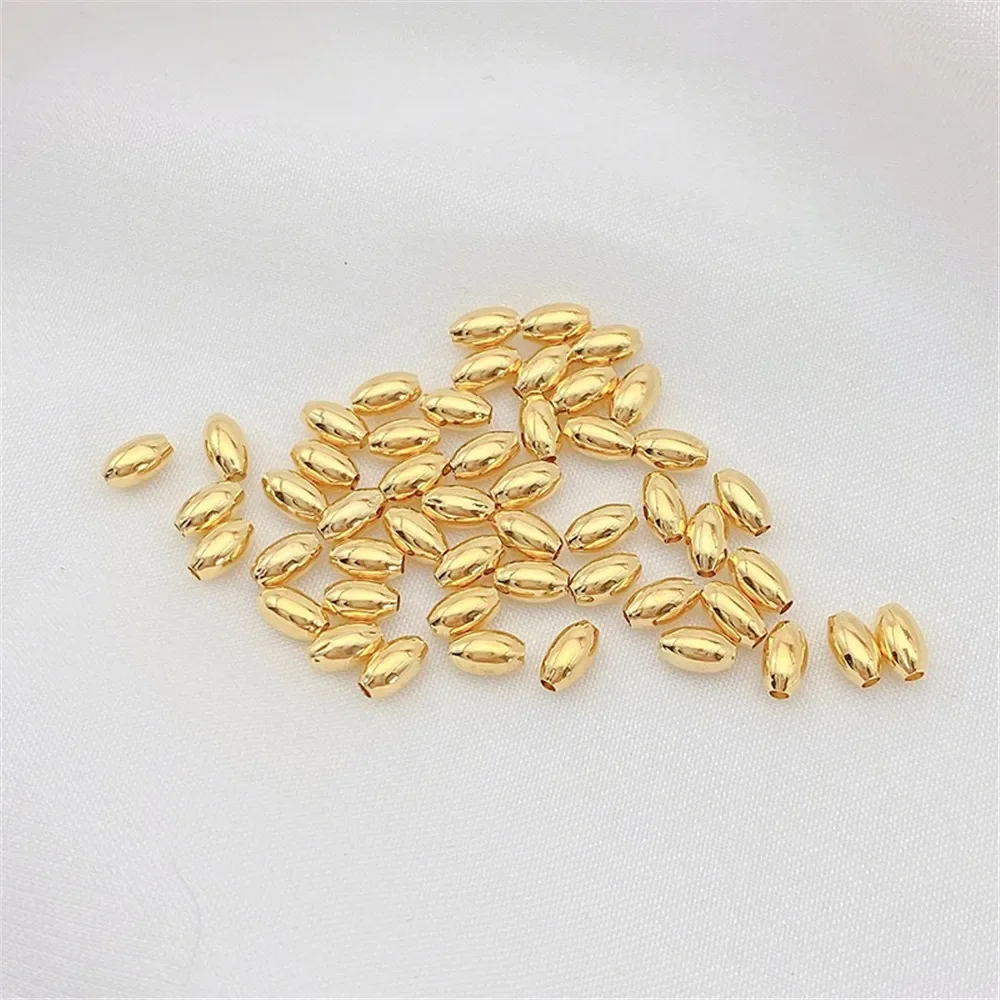 

18K Gold Color Millet Beads Separated Bead Bucket Beads Scattered Beads Handmade DIY Bead Bracelets Jewelry Materials Accessorie
