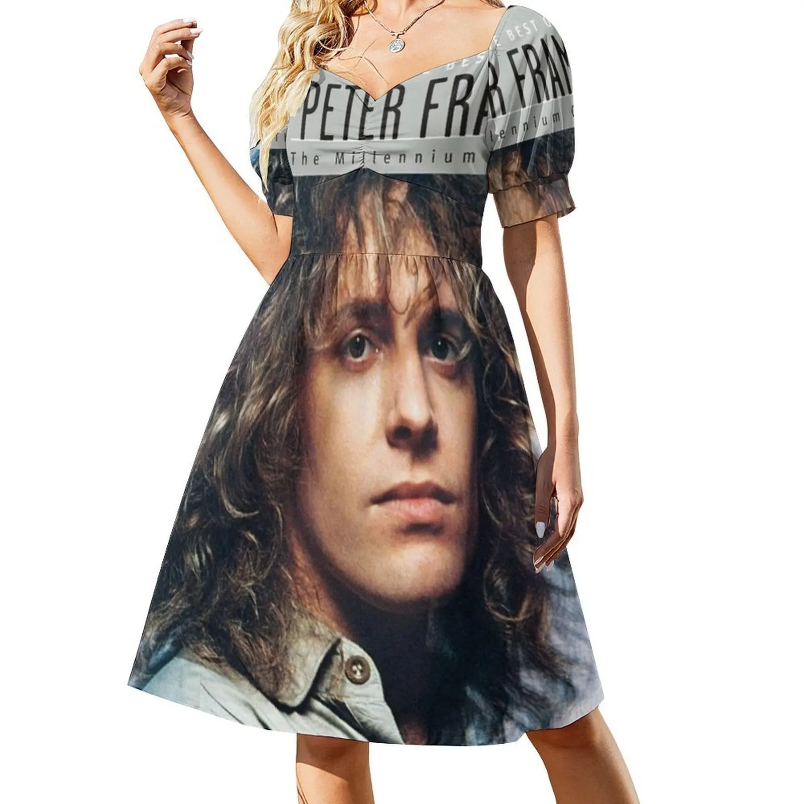 فستان Peter Frampton 20th Century Masters The Millennium Preppy Style فستان قصير للنساء على شكل حرف a فضفاض مناسب فستان يوم غير رسمي بيتر #2