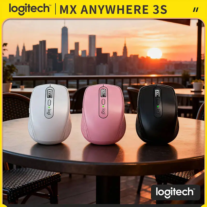

Компактная мышь Logitech MX Anywhere 3S, эргономичный дизайн, перезаряжаемая, с быстрым прокруткой для портативных ПК Mac