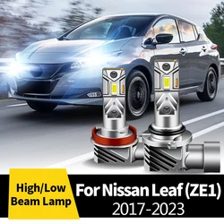 2Pcs Car CANbus LED Headlight High / Low Beam Lamp Fog Light 12V BulbS Halogen Replacement Light For Nissan Leaf (ZE1) 2017-2023