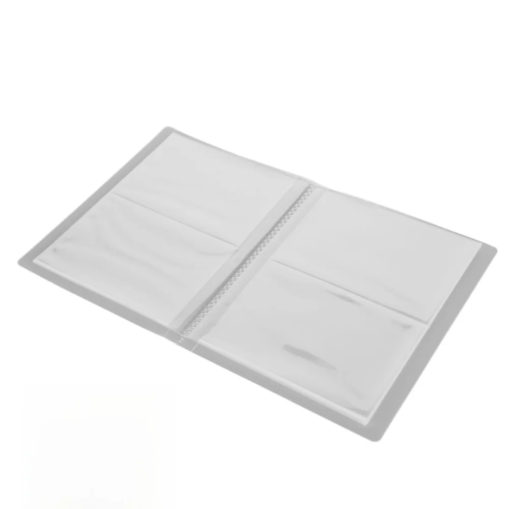 Transparent Nail Stickers Storage Book Large Capacity PVC Plastic Transparent Sticker Album Clear Nail Decals Organizer Book