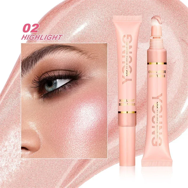 Liquid Air Cushion Blush Long Wear Highlight Shadow Contouring Stick Glitter delicato Rendering Natural Fit Cheek Face Blush