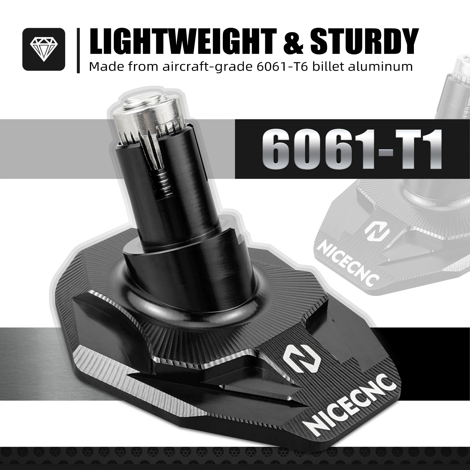 

For KTM EXC 300 EXCF 350 XCW 300 2008-2023 Oversized Kickstand Side Stand Pad Extension For Husqvarna TE 300 GasGas EC 300