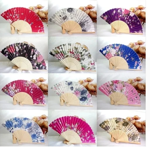 

Japanese Folding Wedding Fan,Chinese Dance Fans,Personalized Wedding Shower Gift,Customized Souvenir, 100 Silk