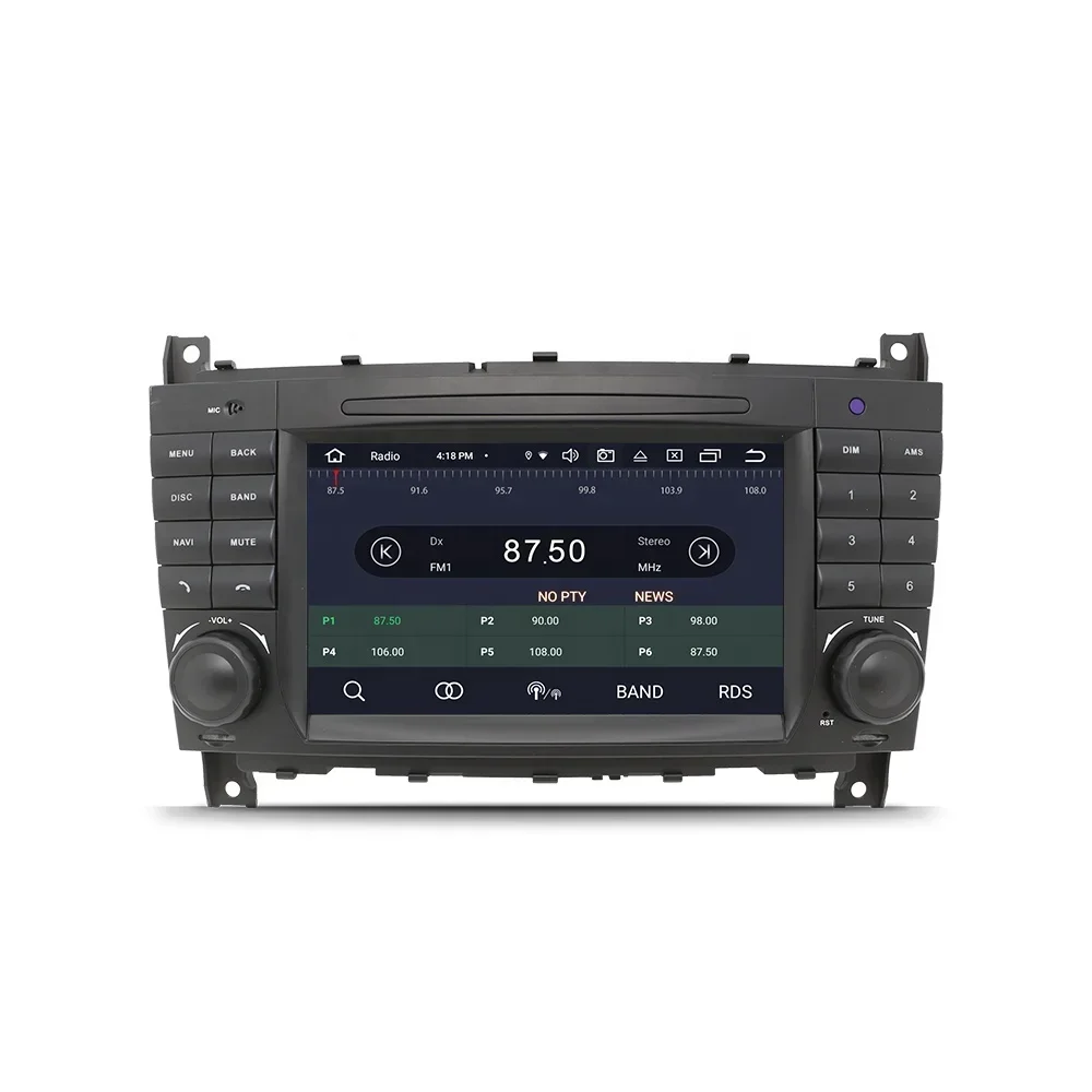 Route 2 Din 8 Core Android 12 Car Dvd Player for Benz W203 W209 Car Video 2+32G with Buttons Wireless Carplay and Android Auto