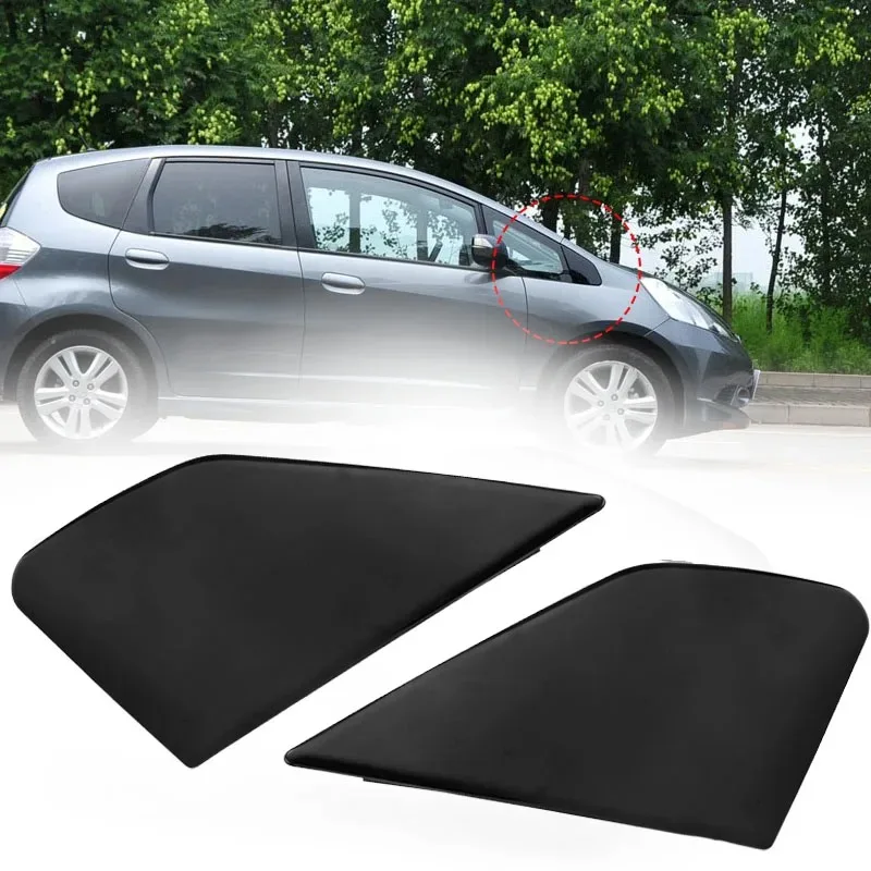 Front Left Right Door Wing Side Mirror Triangle Molding Plate For Honda Fit Jazz 2009-2014 Side Mirror Corner-Window Trim view 4