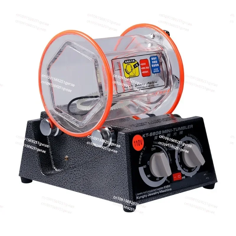 

5Kg rotary drum surface polishing machine, jewelry polishing machine KT2000 finishing machine with chamfered polishing beads