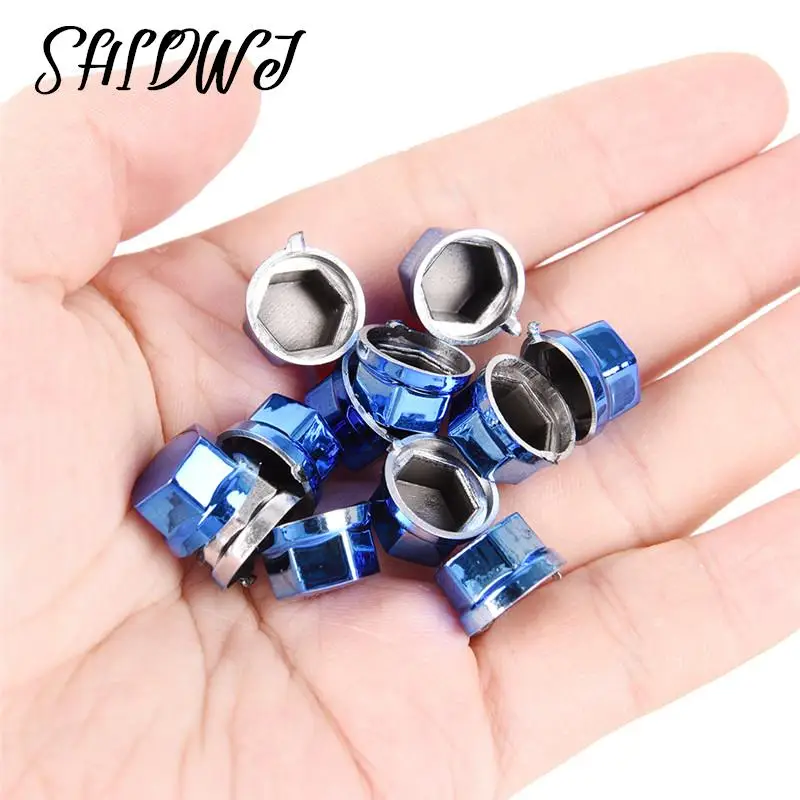 30Pcs Motorcycle Screw Nut Bolt Cap Cover Decoration Centro Motorbike Ornament Motorbikes Accessories