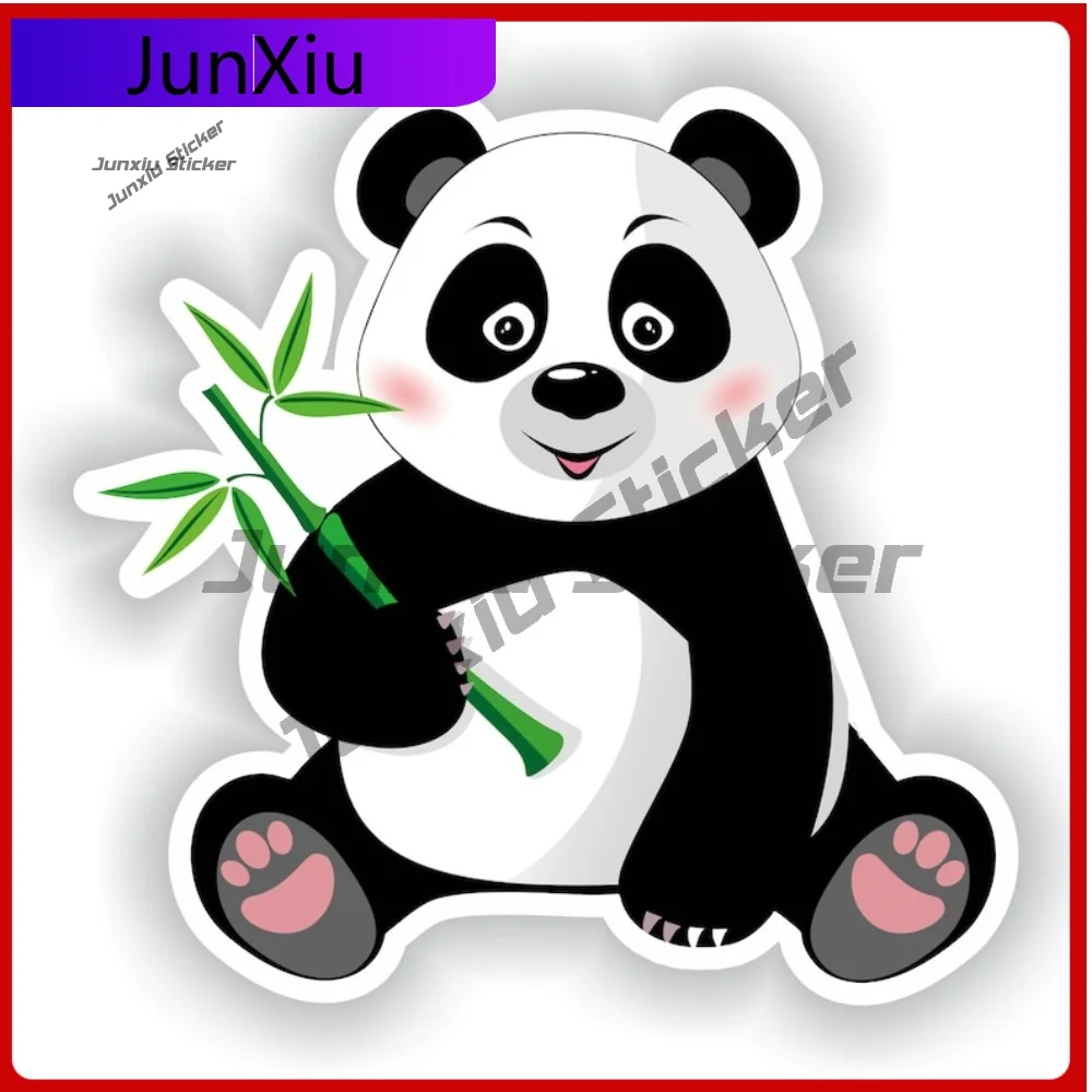 

Cartoon Panda Trendy Wall Waterproof Decal Accessory Decal Cool Waterproof Scratch Window Anti Graphic Motorcycle Sticker