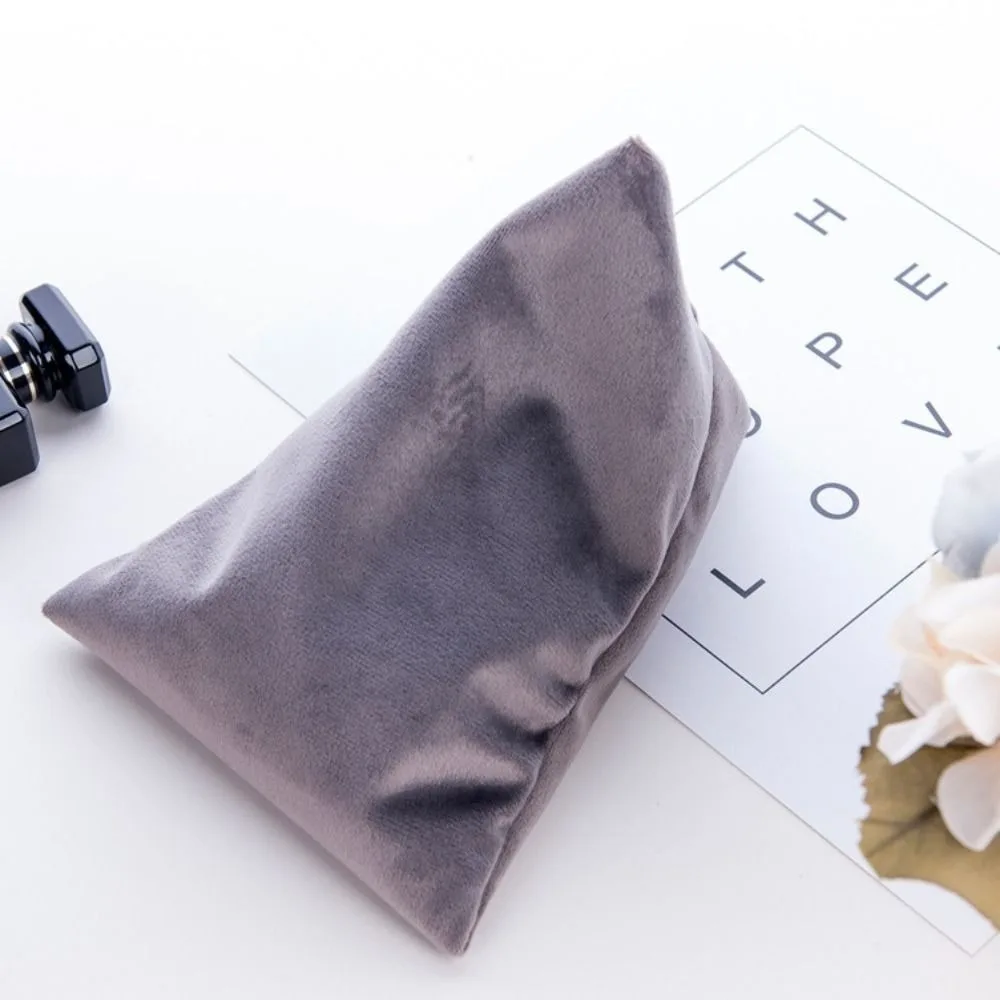 

Velvet Pillows Mobile Phone Holder Skin Friendly Multi-functional Triangle Phone Stand Cushion DIY Crafts Soft Fabric Phone Rack