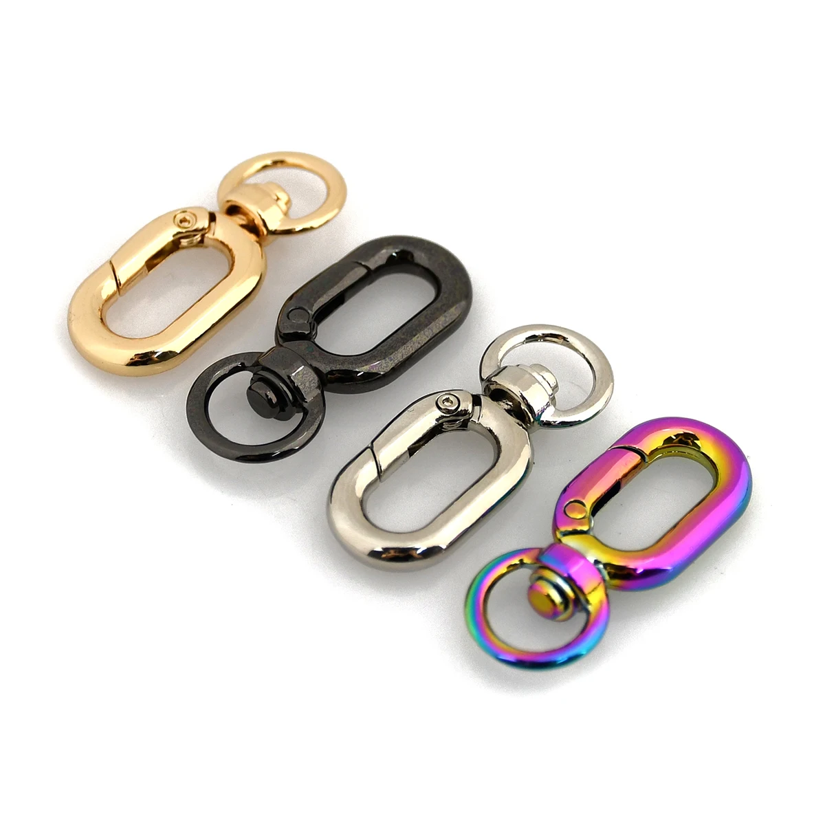 1pcs Metal Snap Hook Fashion Hang Buckle for Webbing Leather Craft Bag Strap Belt Garment Luggage DIY Accessory 10mm