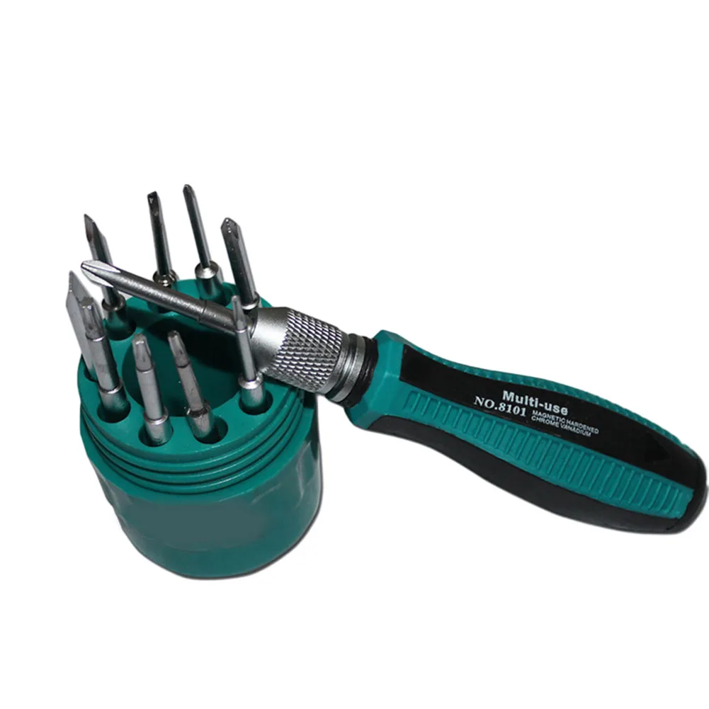 Imagem -03 - Precisão Chave de Fenda Grupo Ranhurado Torx Bits Haste Redonda Reparo do Computador Anti Slip Handle 801 mm