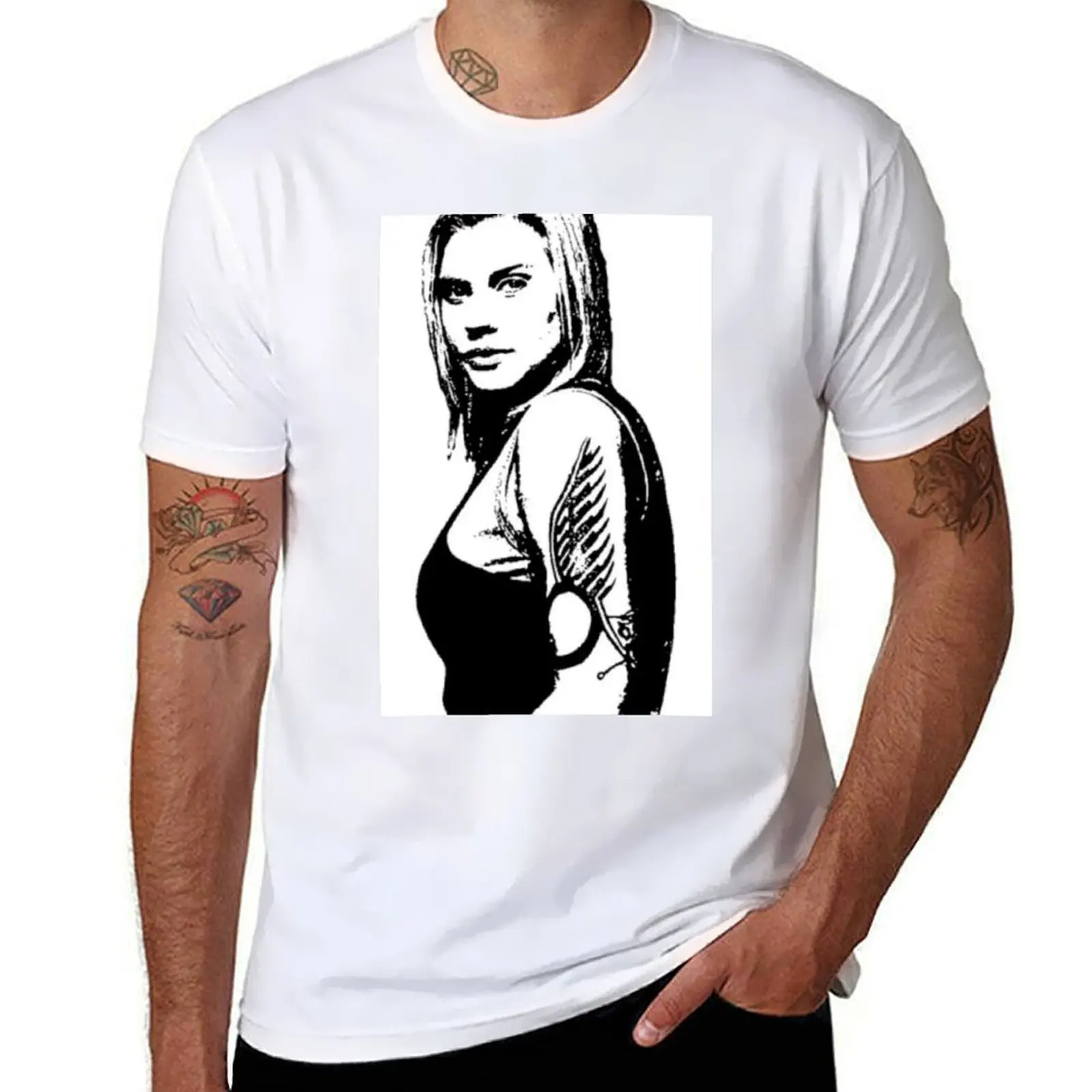 

Battlestar Galactica Kara Thrace T-Shirt t shirt personalised man t shirt graphic T-Shirt