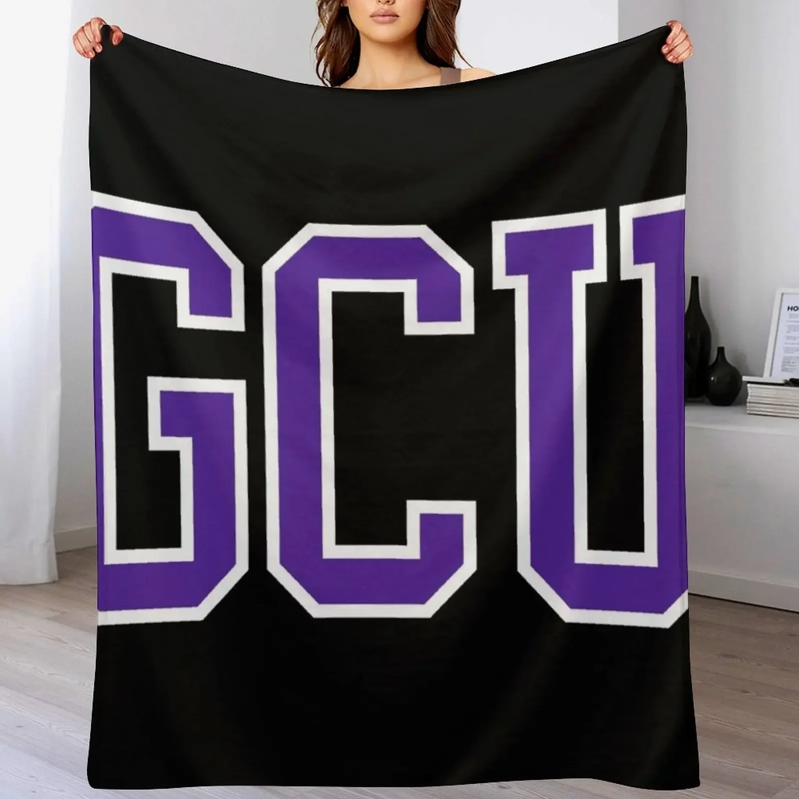 

gcu - college font Throw Blanket Soft Plush for sofa warm for winter Blankets