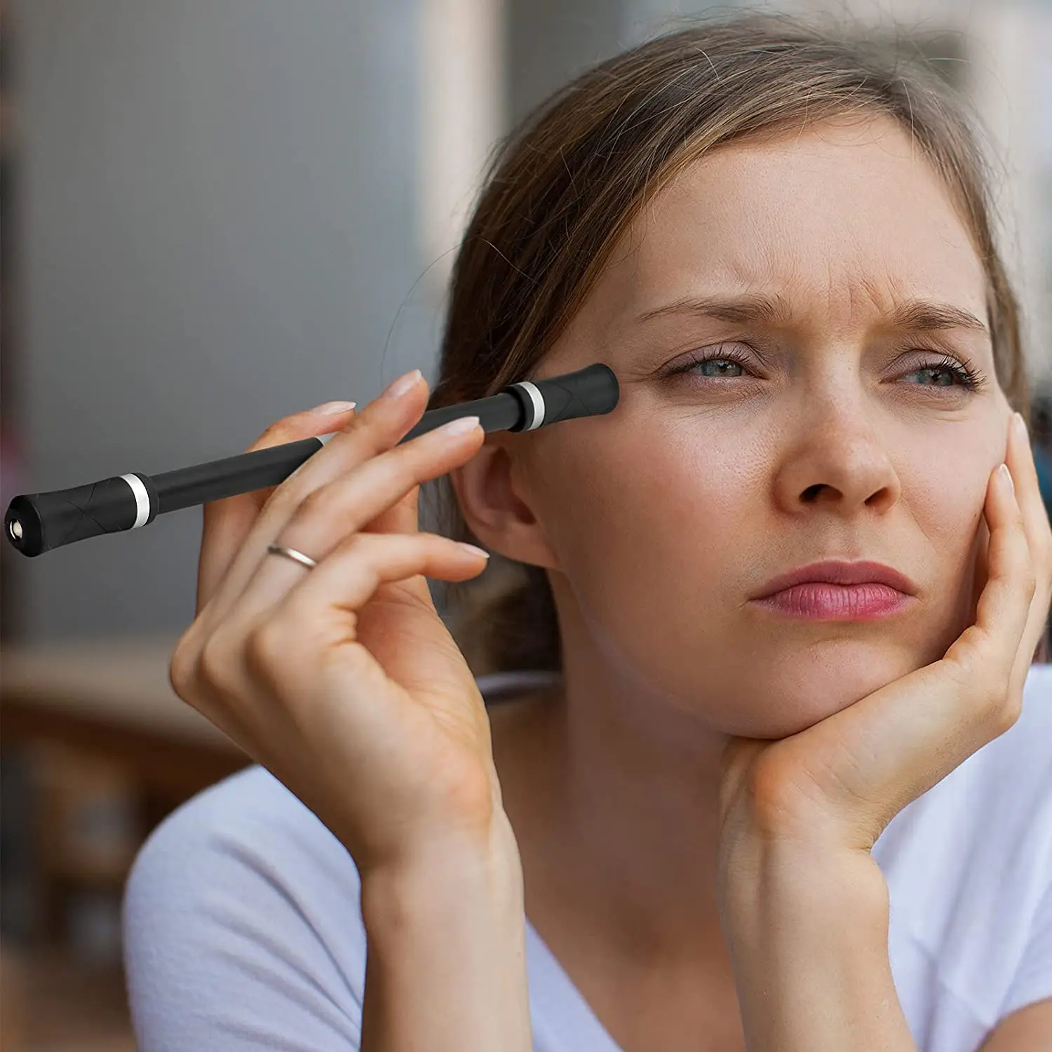 Spinning Gaming Pen com bola ponderada, Caneta giratória do dedo, Mod, 2pcs