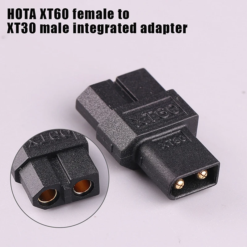 **1/2 Pcs New HOTA XT60 Female To XT30 Male Adapter For RC Aircraft Battery Connector Spare Parts view 5