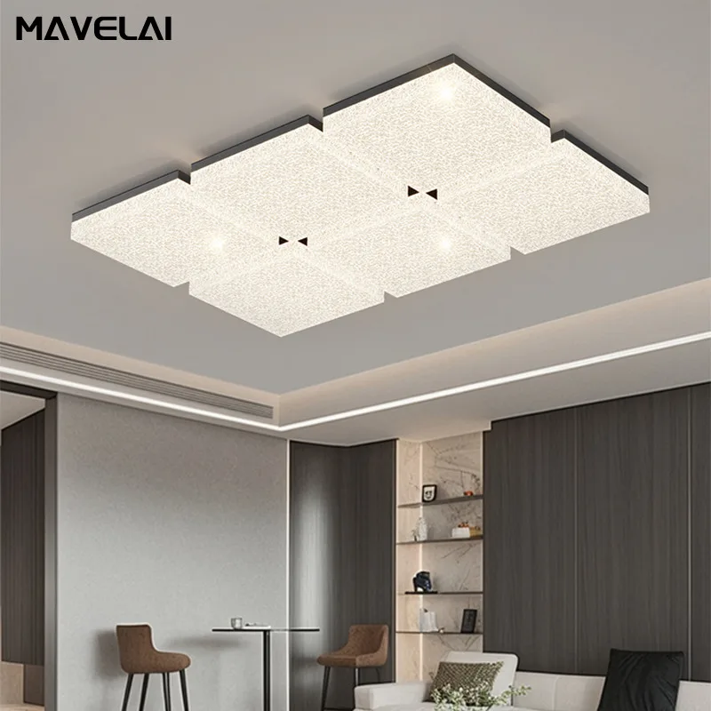 Nordic Style LED Ceiling Lights Wood Grain Indoor Lighting Ceiling Lights For Home Bedroom Living Room Decorative Lamps Fixtures