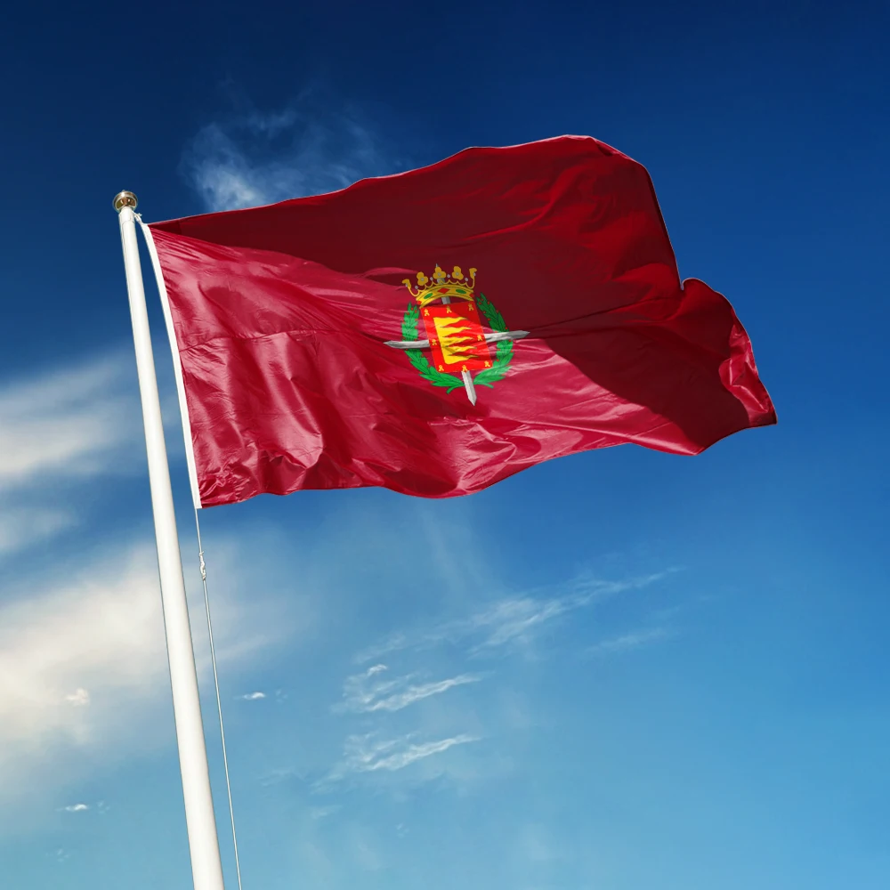 3x5 Ft Valladolid Flag Vivid Color and Fade proof a City of Spain Flags Polyester with Brass Grommets