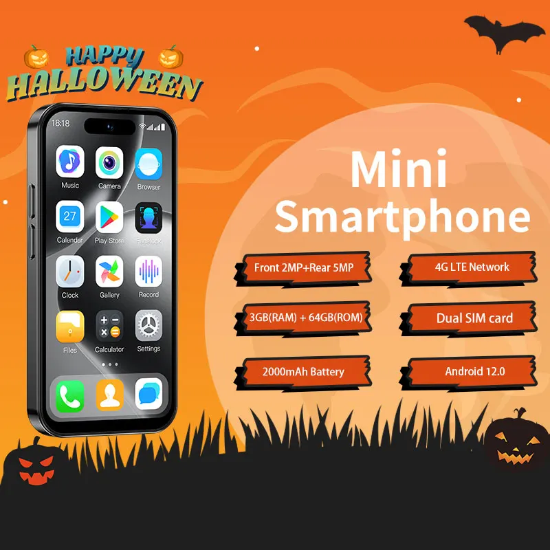 ONEMYTH M17 Pro 4.0-inch mini smartphone, Android 12 4G network dual card 3GB+64GB 2000mAh, small smartphone, portable gift