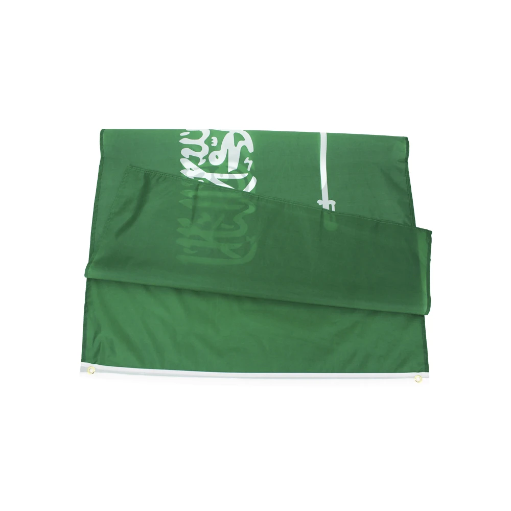 Saudi Arabia flag 90*150cm Hanging Polyester National Banner For Decoration