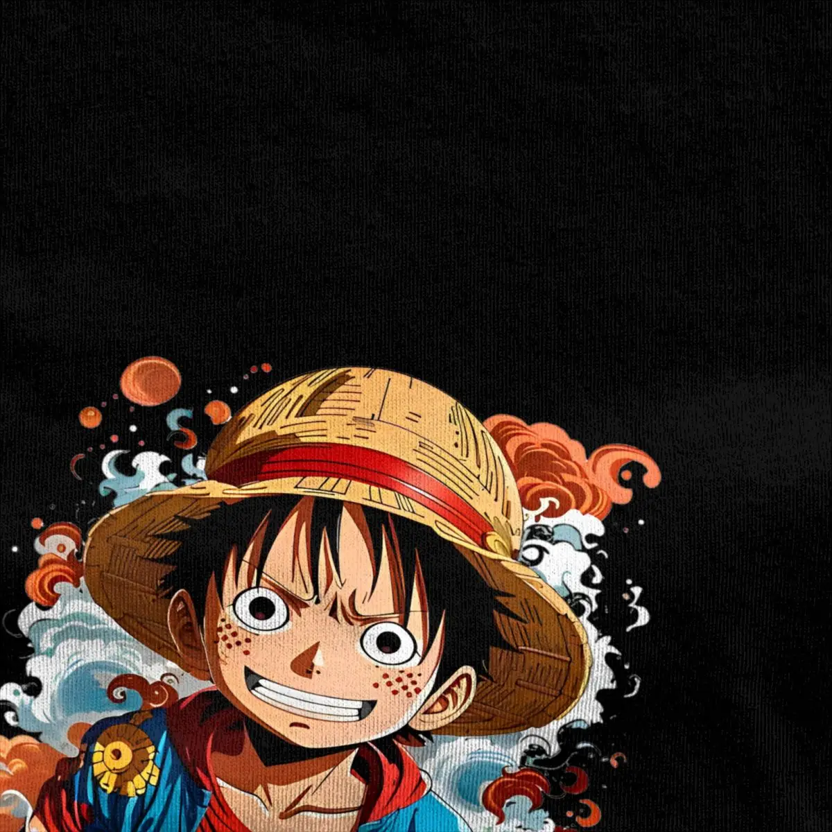 Monkey D pour hommes et femmes, Monkey D. Luffy-T-Shirt en Coton à Manches Courtes et Col Ras du Cou, One Piece, Nouveauté