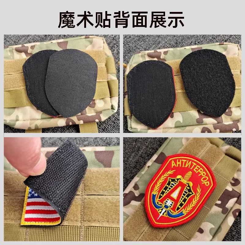 NEW Russian Embroidered Patches Army Military Skull Patches Tactical Emblem Appliques Russia Soldier Embroidery Badges