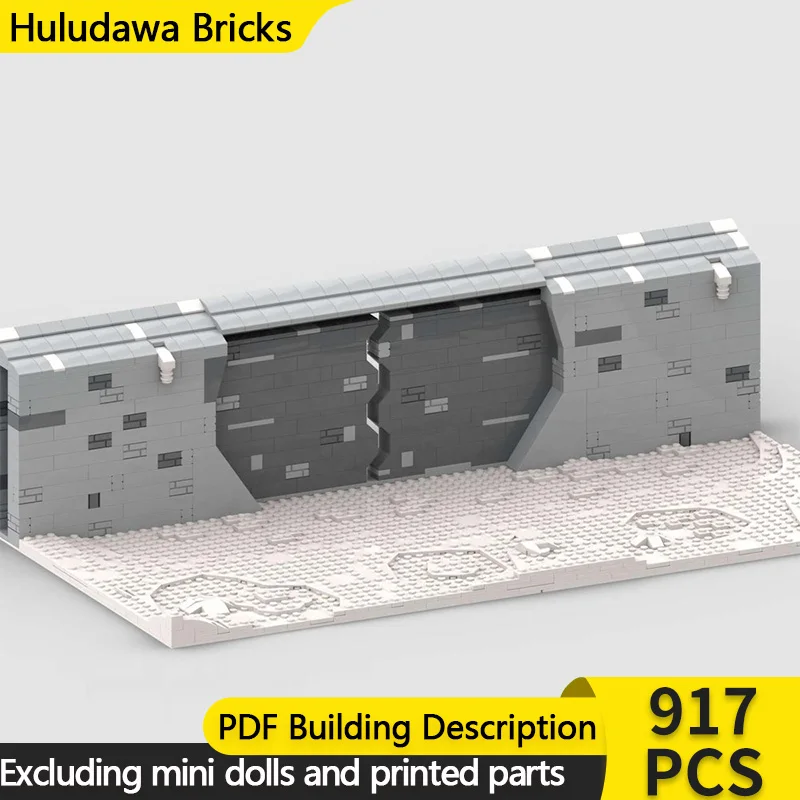 

Star Movies Model MOC Building Brick Front Gate Of The Bunker Modular Technology Children Holiday Gifts Assemble Toys Suit