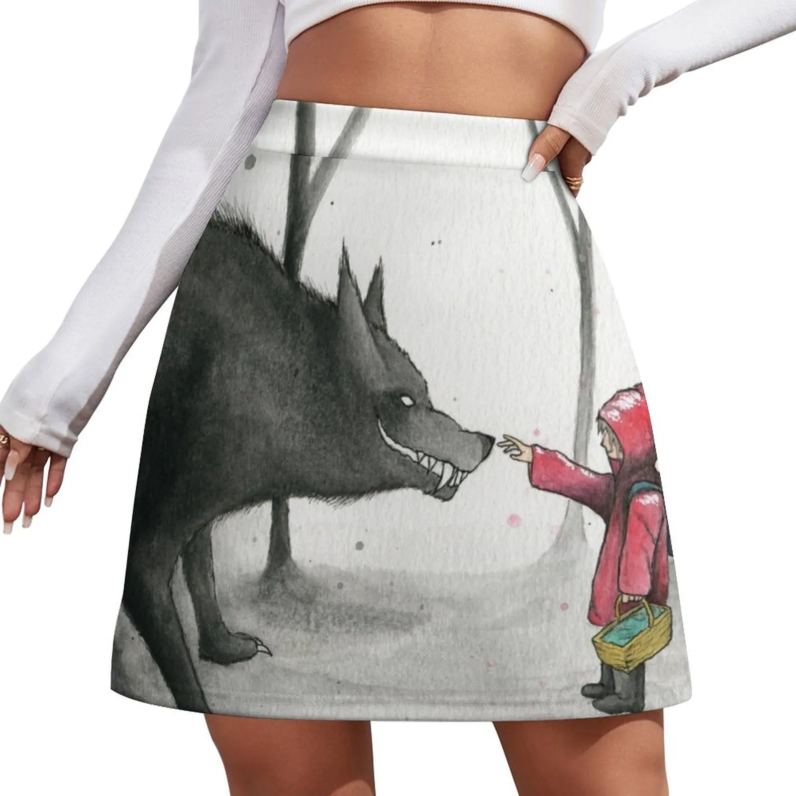 

Little Red Mini Skirt korean luxury clothing new in external clothes korean style elegant social women's skirts