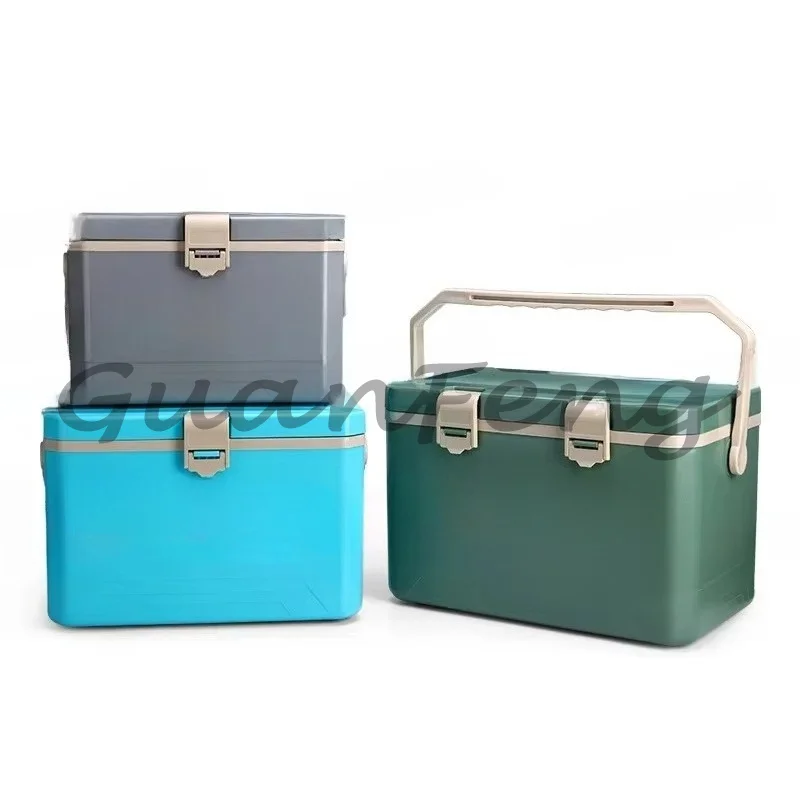 Portable Cube Insulation Cooler Box, Refrigerated Bucket for Camping, Fishing, Commercial Stall & Car Use