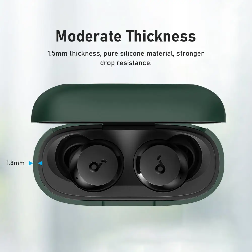 Earphone Case Full Coverage Tight Fit Anti shock Bluetooth compatible Earbuds With Hanging Rope Case For Soundcore A20i