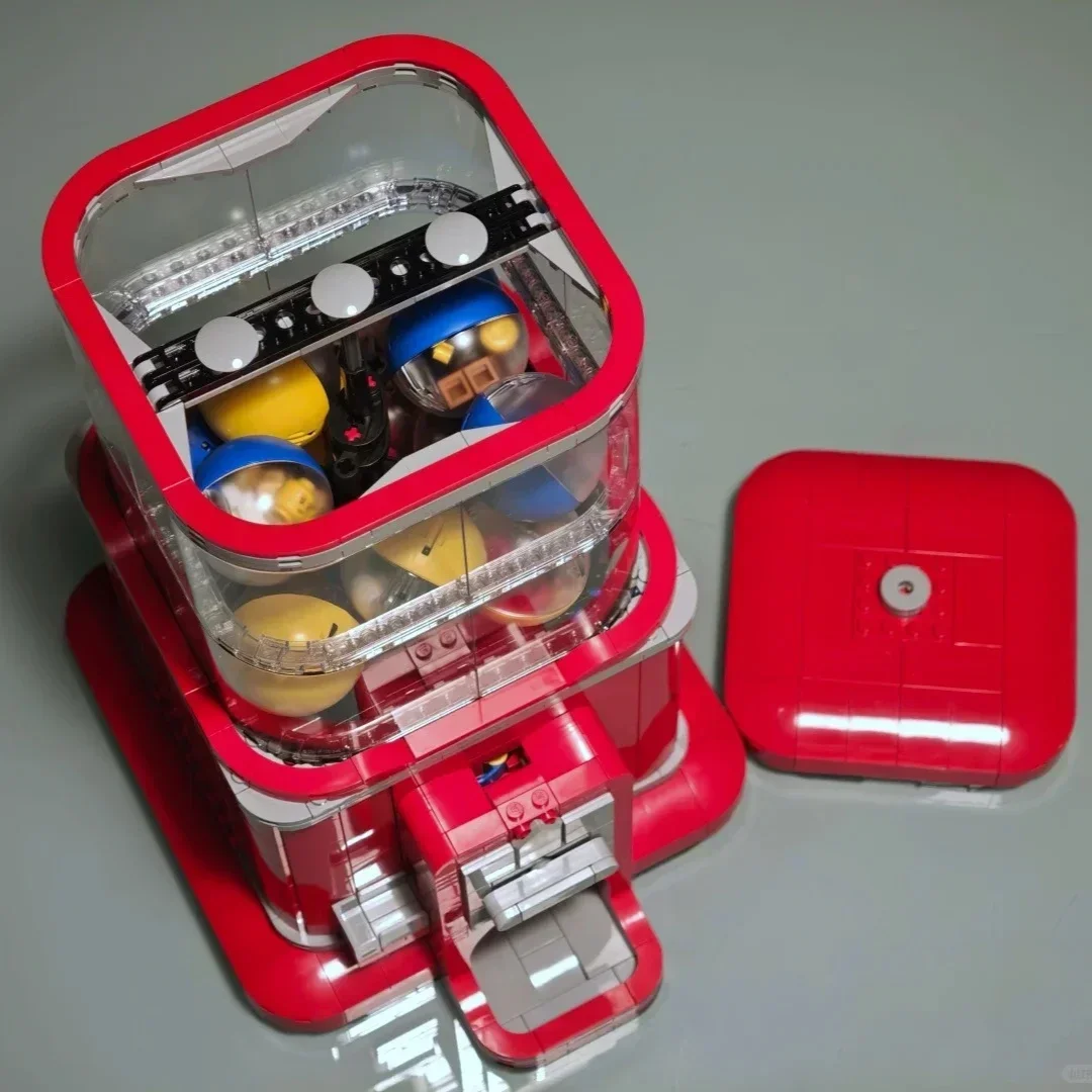 Distributeur automatique de blocs de construction, jeu à pièces de monnaie, Compatible avec les particules Legoed, adapté aux cadeaux de noël 21358