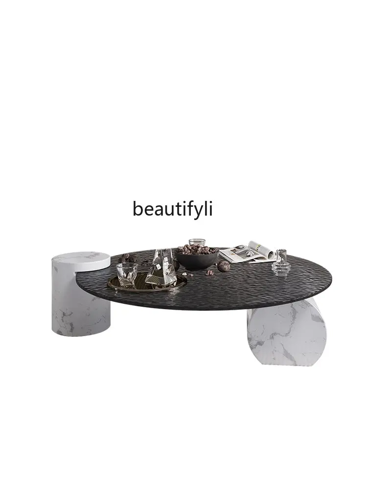 

Oval Coffee Table Nordic Multi-Functional Living Room Tea Table Simple Modern Tea Table Small Apartment