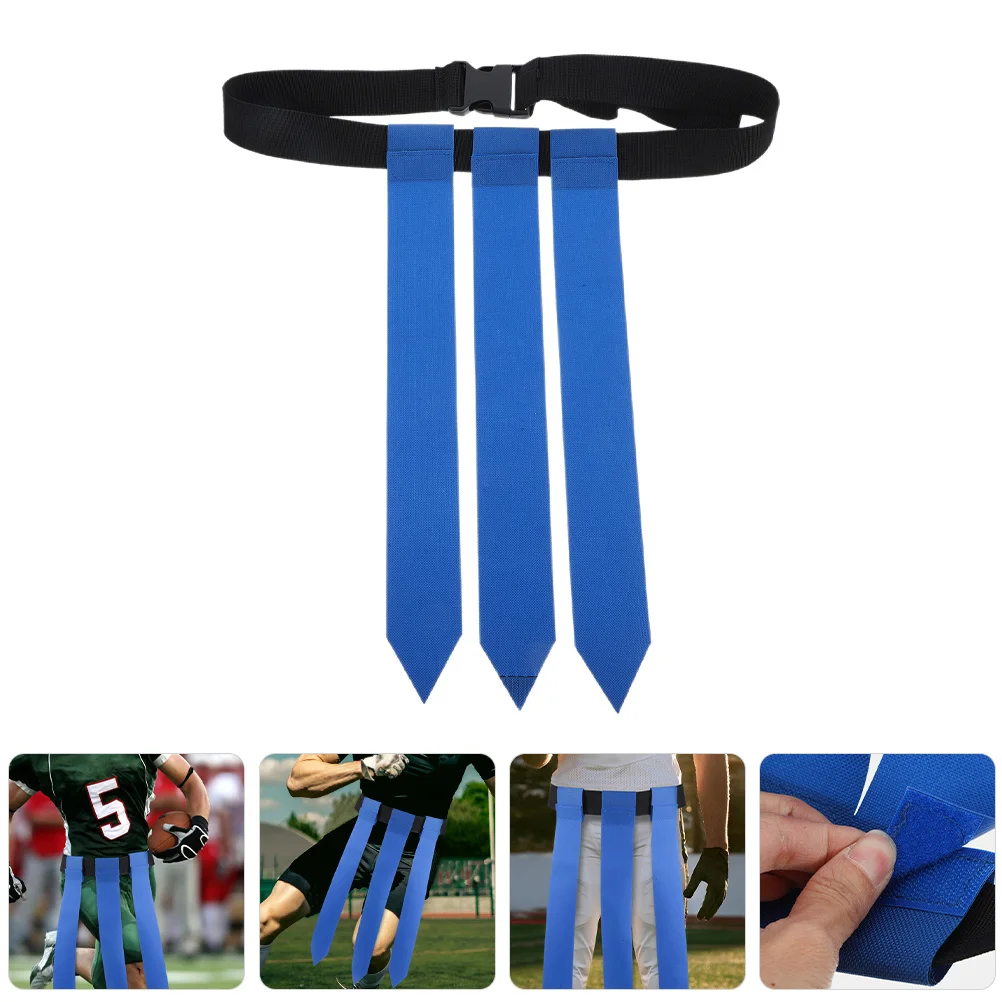 

Football Flag Belt Adjustable Football Belt Flags Durable Rugby Training Waistband for Teens Capture Flag Sports Game Accessory