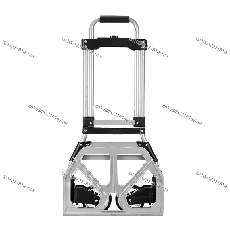 Load Capacity 90KG Car Mounted Handcart Foldable Trolley Climbing Stairs Upstairs Cargo Transport Folded Trolley with Wheel