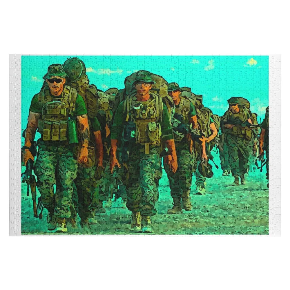 

Marines Jigsaw Puzzle Custom Child Gift Personalized Gifts Wood Photo Personalized Customized Kids Gift Puzzle